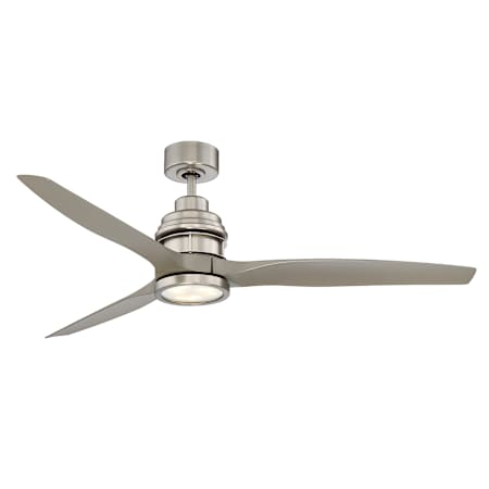 Meridian 60" 3 Blade Indoor LED Ceiling Fan Brushed Nickel