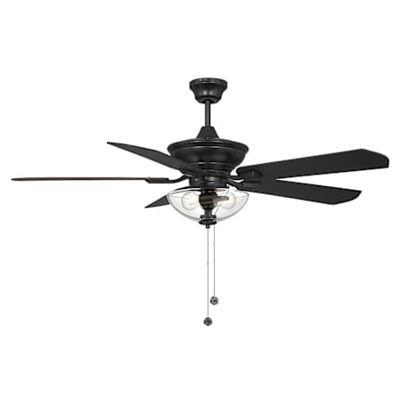 Meridian 52" 5 Blade Indoor / Outdoor Ceiling Fan Matte Black