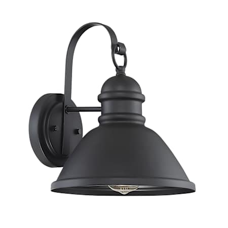 Meridian Single Light 12" Tall Outdoor Wall Sconce Matte Black