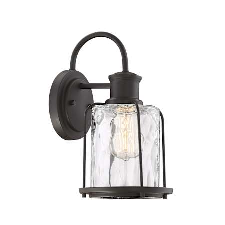 Meridian Single Light 13" Tall Outdoor Wall Sconce Oil Rubbed Bronze