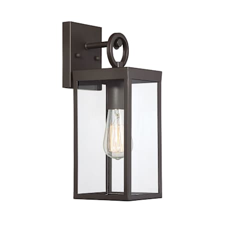 Meridian Single Light 10" Tall Outdoor Wall Sconce Oil Rubbed Bronze