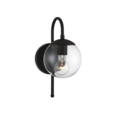 Meridian 13" Tall Outdoor Wall Sconce with 8-1/2" Extension Matte Black