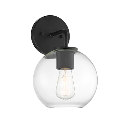 Meridian 12" Tall Outdoor Wall Sconce with 9-1/4" Extension Matte Black