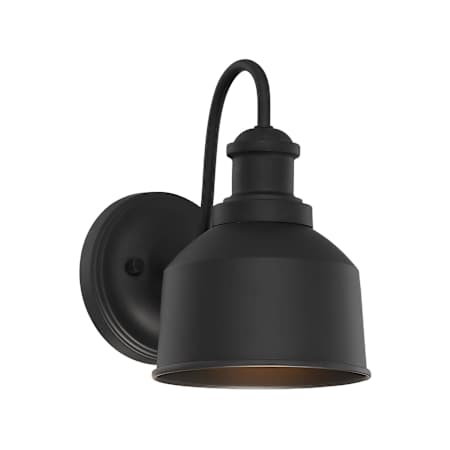 Meridian 9" Tall Outdoor Wall Sconce with 8-3/4" Extension Matte Black