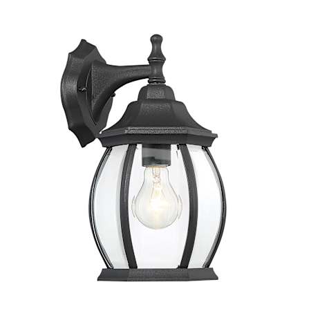 Meridian 13" Tall Outdoor Wall Sconce Black