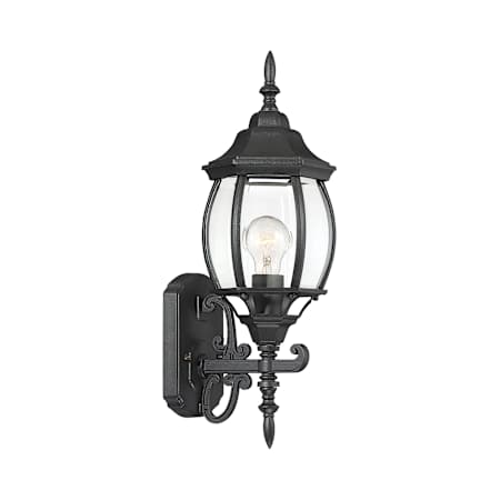 Meridian 18" Tall Outdoor Wall Sconce Black