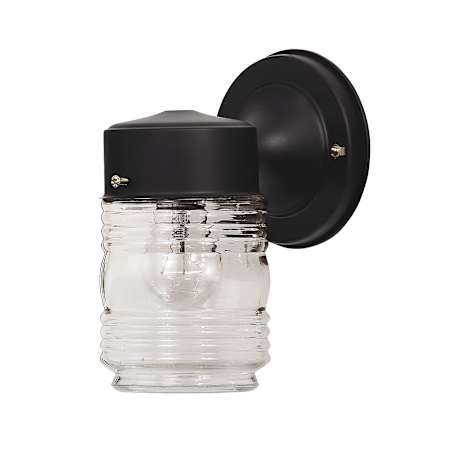 Meridian 8" Tall Outdoor Wall Sconce Black
