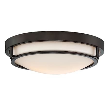 Meridian 2 Light 13" Wide Flush Mount Bowl Ceiling Fixture Oil Rubbed Bronze