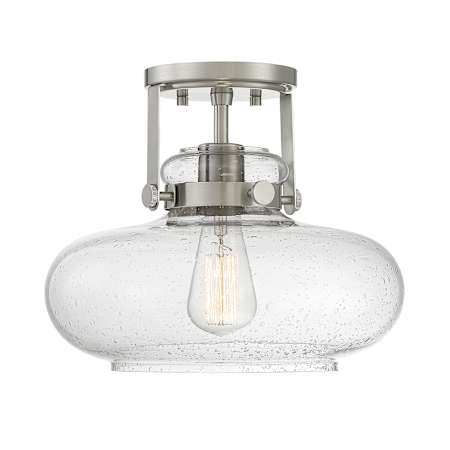 Meridian 1 Light Ceiling Light Brushed Nickel