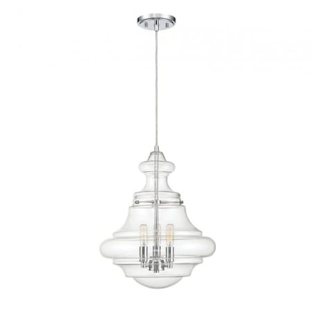 Meridian Meridian 3 Light Pendant Chrome