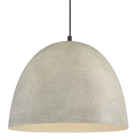 Meridian 16" Wide Stone Pendant Matte Black
