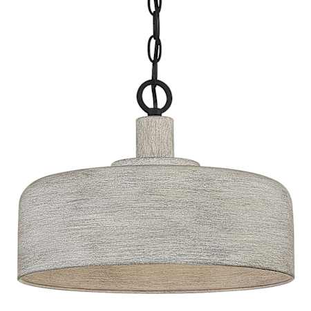 Meridian 14" Wide Pendant Weathered Gray / Black