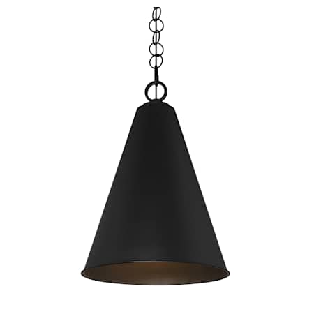 Meridian 18" Wide Pendant Matte Black