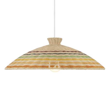 Meridian 22" Wide Pendant White