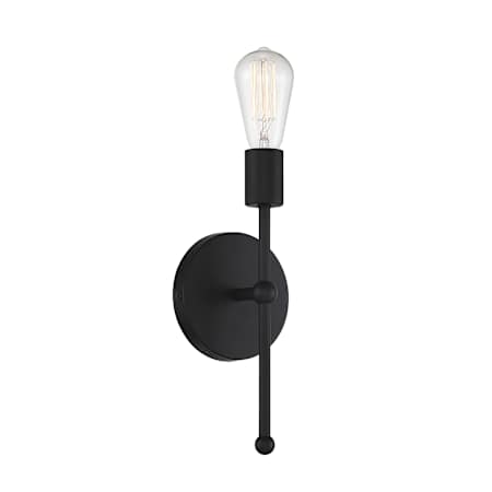 Meridian 12" Tall Wall Sconce Matte Black