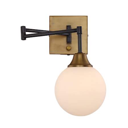 Meridian Single Light 13" Tall Wall Sconce Natural Brass