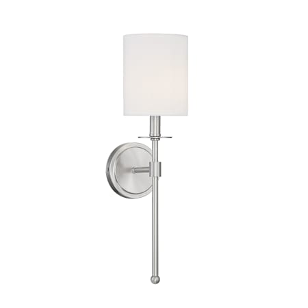 Meridian 20" Tall Wall Sconce Brushed Nickel