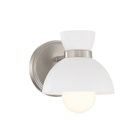 Meridian 6" Tall Wall Sconce Brushed Nickel