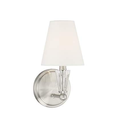 Meridian 12" Tall Wall Sconce Brushed Nickel