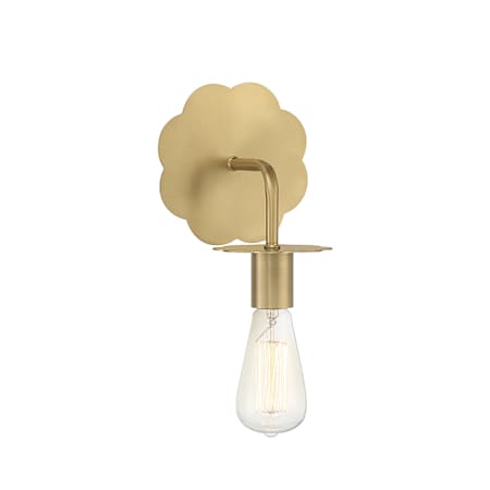 Meridian 8" Tall Wall Sconce Natural Brass