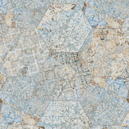 Merola Tile Carpet Hex - 10" x 11" Hexagon Floor and Wall Tile - Matte, Textured Visual - Sold by Carton (10.03 SF/Carton) Cornflower Blue