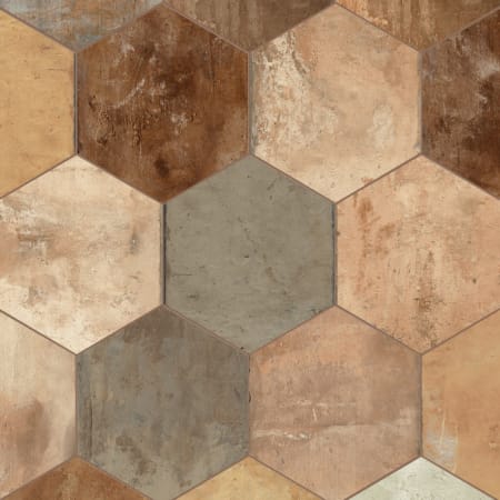Merola Tile Terre Hex - 10" x 11" Hexagon Floor and Wall Tile - Matte Visual - Sold by Carton (10.2 SF/Carton) Rosso