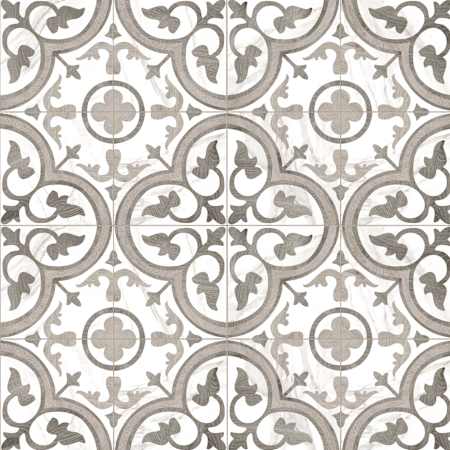 Merola Tile Ella Hill Amberes - 13" x 13" Floor and Wall Tile - Satin Visual - Sold by Pallet (624 SF/Pallet) Gray-Bone