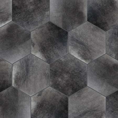 Merola Tile Industrial - 9" x 10" Solid Floor and Wall Tile - Matte Visual - Sold by Carton (4.05 SF/Carton) Black