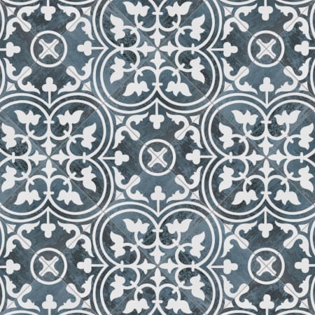 Merola Tile Cassis - 10" x 10" Encaustic Floor and Wall Tile - Textured Visual - Sold by Carton (10.88 SF/Carton) Black Night