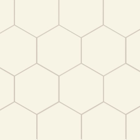 Merola Tile Textile Basic Hex - 9" x 10" Geometric Floor and Wall Tile - Satin Visual - Sold by Carton (11.5 SF/Carton) Cotton