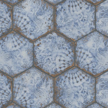Merola Tile Gaudi - 9" x 10" Hexagon Floor and Wall Tile - Glossy Visual - Sold by Carton (11.5 SF/Carton) Marina