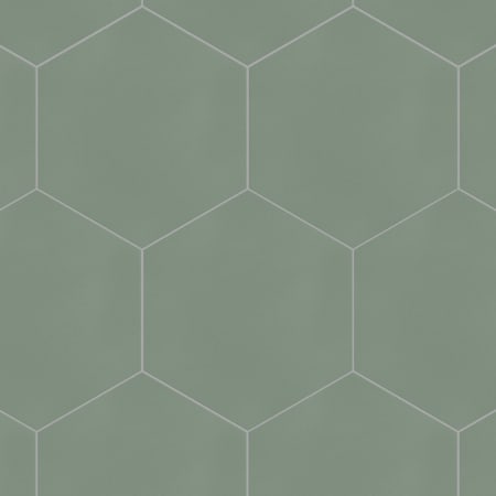 Merola Tile Textile Basic Hex - 9" x 10" Hexagon Floor and Wall Tile - Textured Visual - Sold by Carton (11.5 SF/Carton) Green