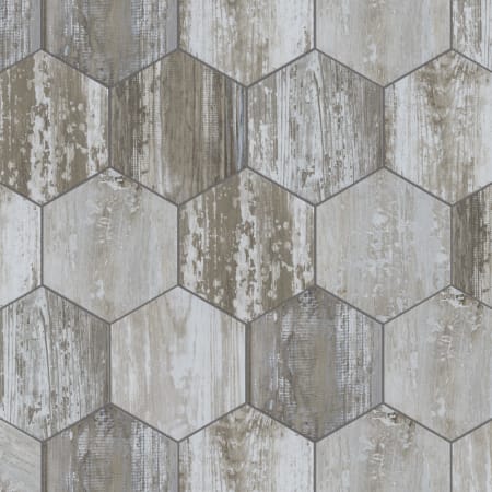 Merola Tile Suomi - 9" x 10" Hexagon Floor and Wall Tile - Textured Visual - Sold by Carton (11.5 SF/Carton) Gray