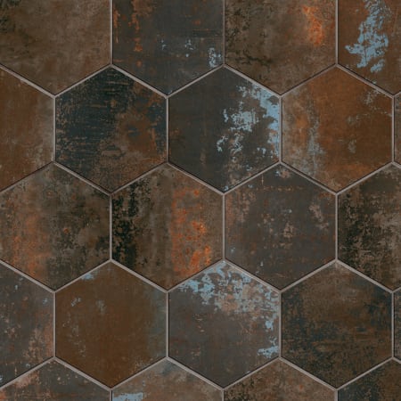 Merola Tile Polaris - 9" x 10" Hexagon Floor and Wall Tile - Glossy, Matte, Satin Visual - Sold by Carton (11.5 SF/Carton) Mix