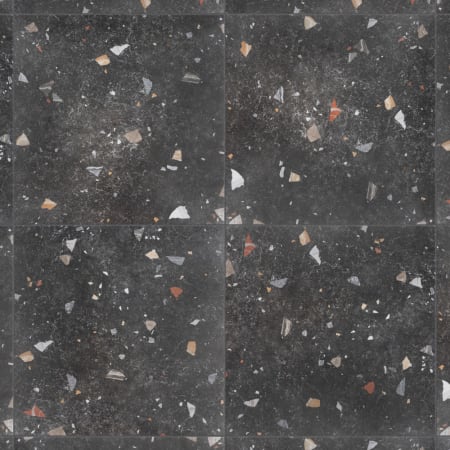Merola Tile Sonar - 26" x 26" Square Floor and Wall Tile - Glossy, Matte Visual - Sold by Carton (13.83 SF/Carton) Black
