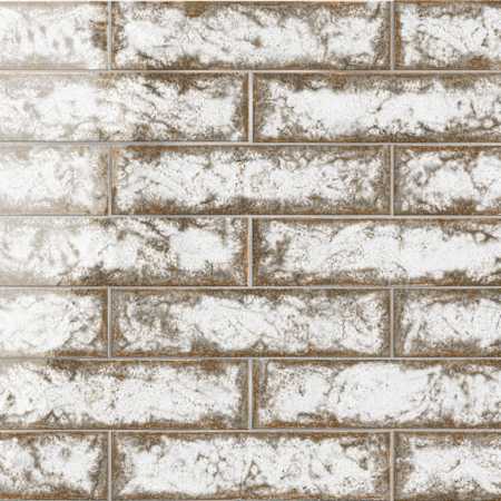 Merola Tile Gaudi React Brick - 2" x 10" Solid Floor and Wall Tile - Glossy Visual - Sold by Carton (5.78 SF/Carton) Alpine