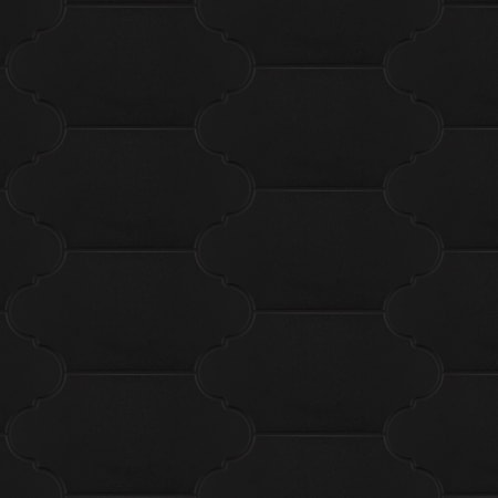 Merola Tile Textile Provenzal - 6" x 13" Solid Floor and Wall Tile - Glossy Visual - Sold by Carton (8.8 SF/Carton) Black