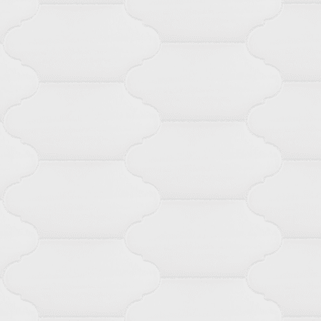 Merola Tile Textile Provenzal - 6" x 13" Solid Floor and Wall Tile - Glossy Visual - Sold by Carton (8.8 SF/Carton) White