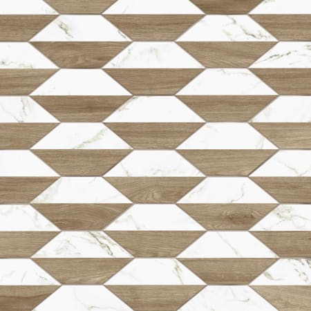 Merola Tile Llama Kayak - 7" x 13" Hexagon Wall Tile - Matte Visual - Sold by Carton (8.4 SF/Carton) Lagom Nature