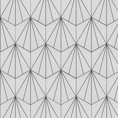 Merola Tile Aster Hex - 9" x 10" Hexagon Floor and Wall Tile - Satin Visual - Sold by Carton (11.5 SF/Carton) Blanco