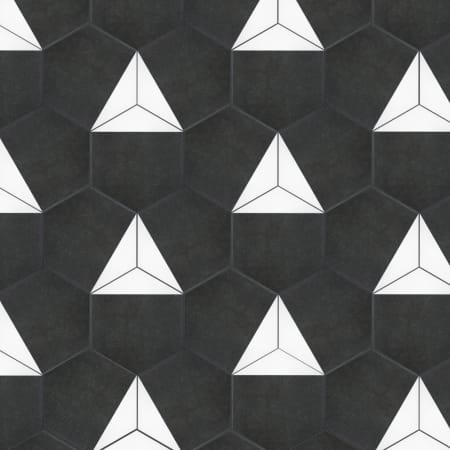 Merola Tile Peak Hex - 9" x 10" Geometric Floor and Wall Tile - Glossy Visual - Sold by Carton (11.5 SF/Carton) Blanco