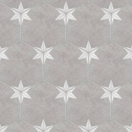 Merola Tile Stella - 9" x 10" Hexagon Floor and Wall Tile - Satin Visual - Sold by Carton (11.5 SF/Carton) Mist