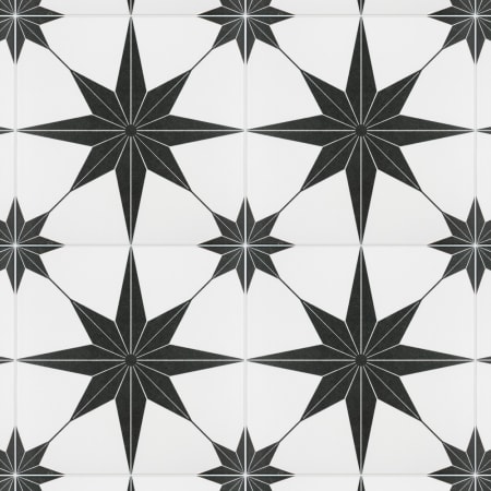 Merola Tile Stella - 10" x 10" Square Floor and Wall Tile - Glossy Visual - Sold by Carton (10.88 SF/Carton) Nero