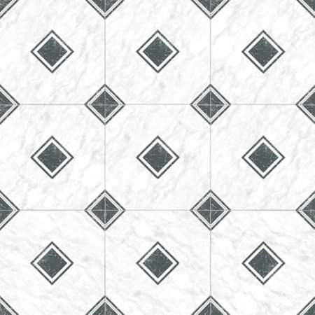 Merola Tile Meraye - 18" x 18" Encaustic Floor and Wall Tile - Glossy Visual - Sold by Carton (87.6 SF/Carton) White