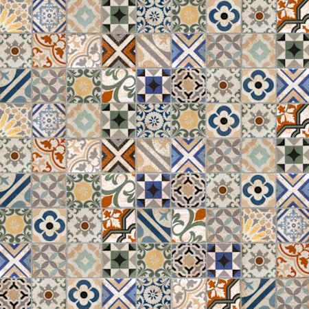 Merola Tile Benisa Taco - 2" x 2" Mosaic Floor and Wall Tile - Glossy Visual - Sold by Carton (0.75 SF/Carton) Paladio