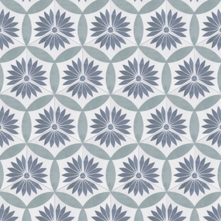 Merola Tile Coco - 7" x 8" Hexagon Floor and Wall Tile - Matte Visual - Sold by Carton (7.5 SF/Carton) Camellia Blue
