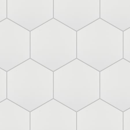 Merola Tile Hexatile - 7" x 8" Hexagon Floor and Wall Tile - Textured Visual - Sold by Carton (7.5 SF/Carton) Blanco