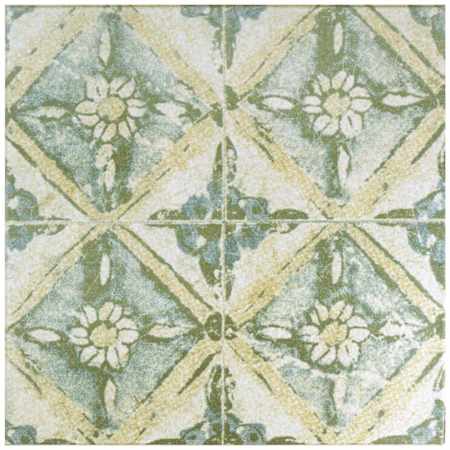 Merola Tile Klinker Retro Blanco - 13" x 13" Square Wall Tile - Textured Visual - Sold by Sheet (1.16 SF/Sheet) Blanco Dafodil