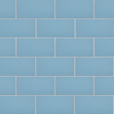 Merola Tile Piscina Brick - 5" x 10" Solid Floor and Wall Tile - Matte Visual - Sold by Carton (11.22 SF/Carton) Blue