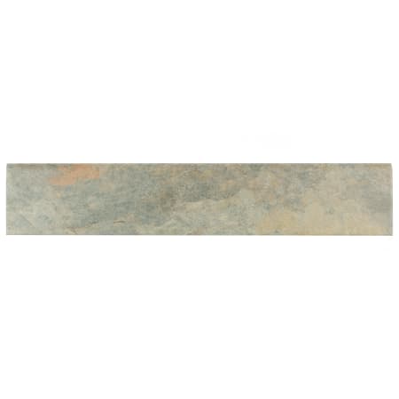 Merola Tile Ardesia 18" x 3" Textured Porcelain Thin-Set Tile Bullnose -Sold by Piece (1.46 LF/Piece) Gris